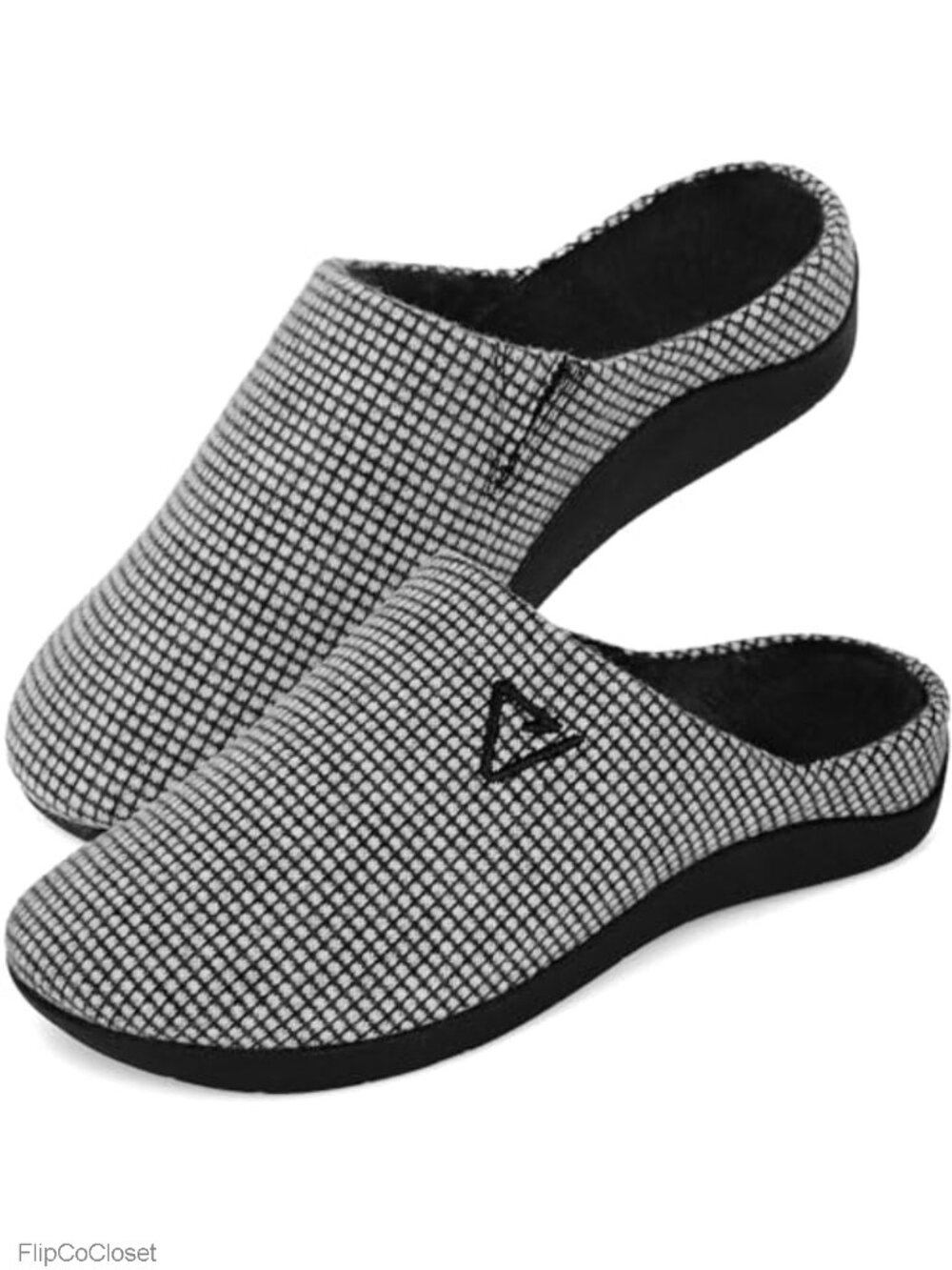 Orthopedic Arch Support Slippers Non-Slip Rubber Sole Velvet Lined